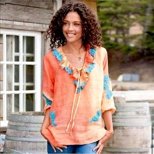 SUNDANCE: Sunset Lace Blouse